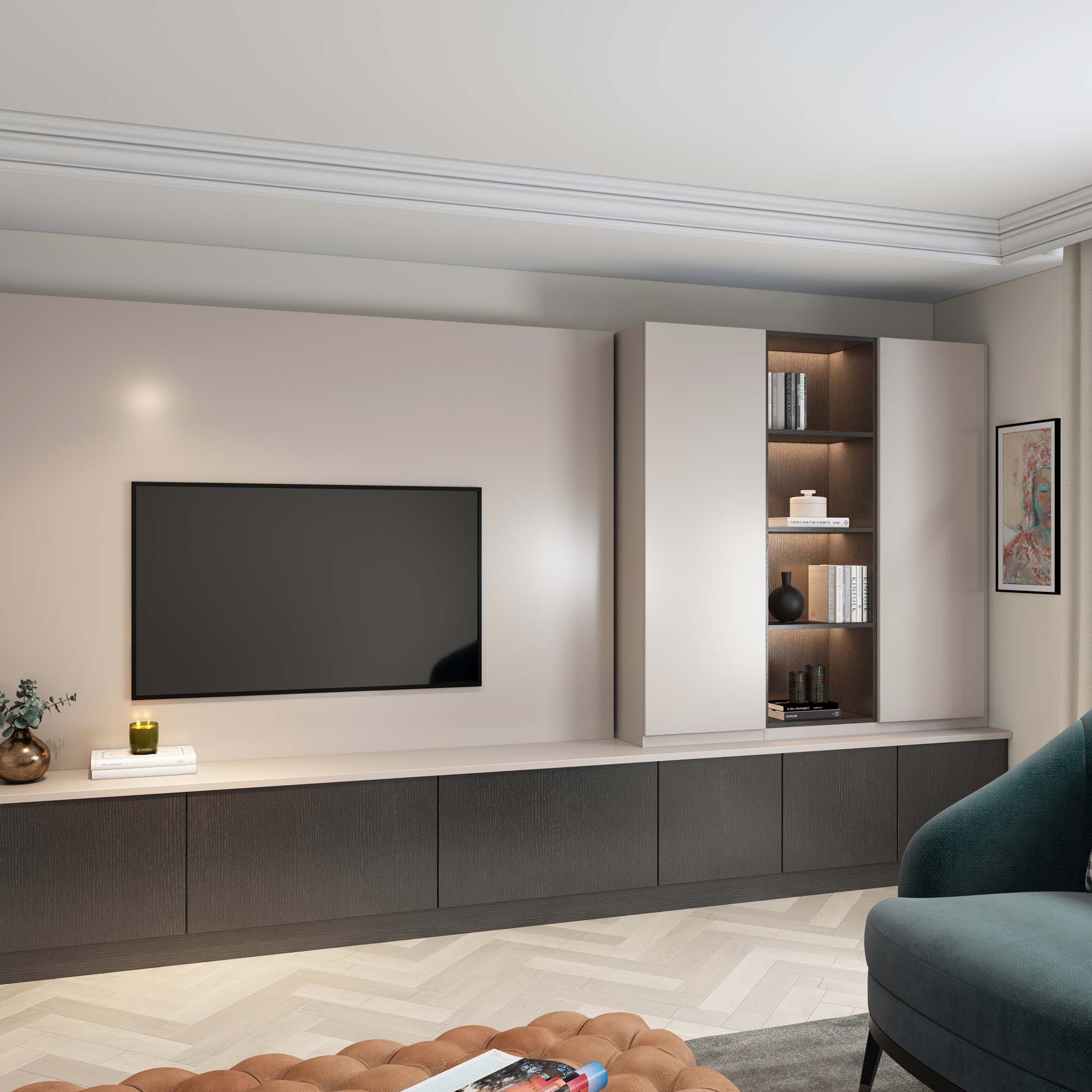 Soho Fitted Bespoke Living Furniture From Spacemaker