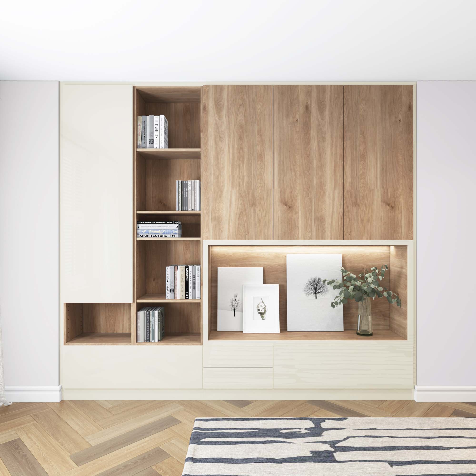 Pimlico Living Area Fitted Furniture from Spacemaker